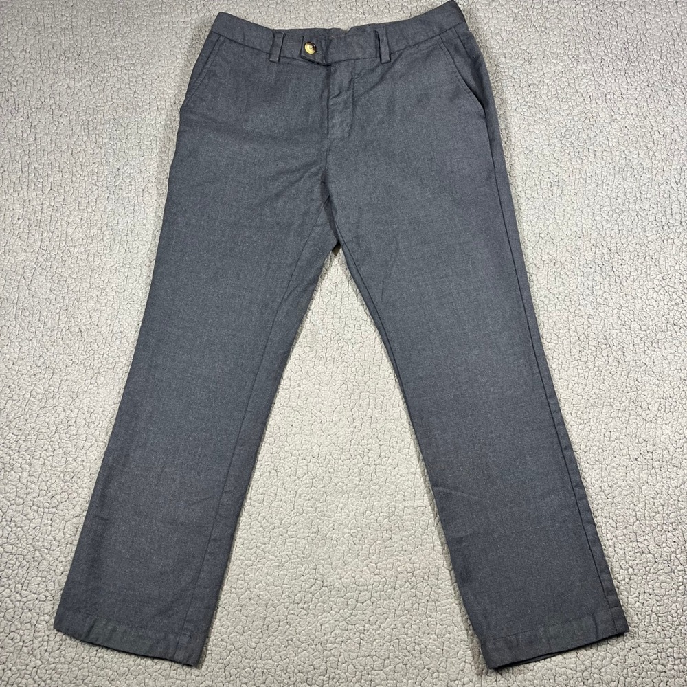 Vineyard Vines Burgee Pant Mens 32x30 (31x29) Wool Dress Trousers Grey Preppy
